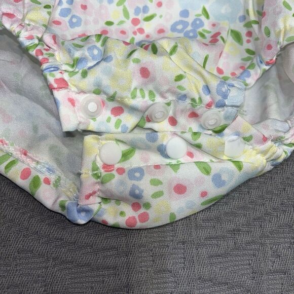 Girls 3-6 Months Easter Bunny Peter Cottontail Romper Outfit - Picture 6 of 8